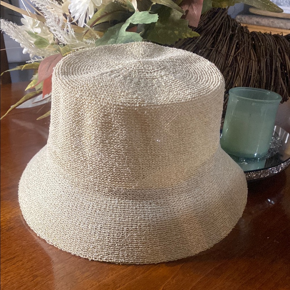 Chic Cream Accessory Hat woven and Stylish. This is brand new !